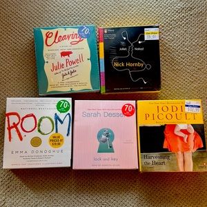 5 audiobooks on CD - brand new (sealed)